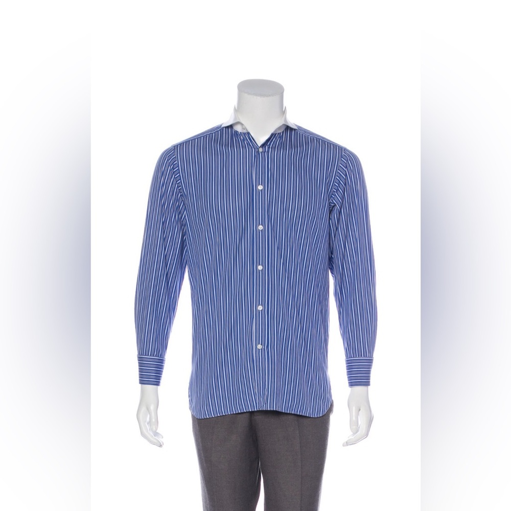 Ralph Lauren Purple Label Striped Dress Shirt